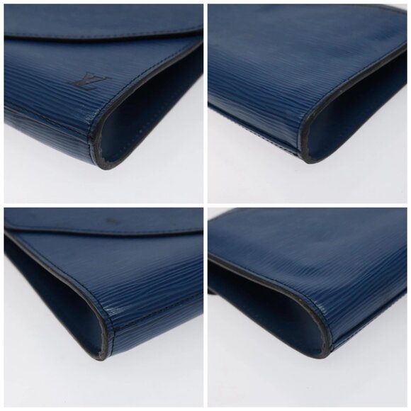 LOUIS VUITTON Epi Art Deco Clutch Bag Blue - Picture 16 of 16